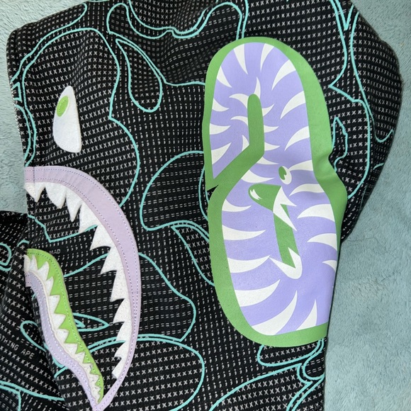 Bape Other - TEXT CODE CAMO SHARK FULL ZIP